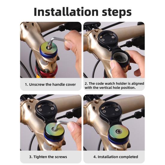 Велосипедный вынос руля Компьютерное крепление Регулируемый легкий алюминиевый сплав Универсальный MTB руль для горного шоссейного велосипеда Компьютерный держатель Аксессуары для велосипеда