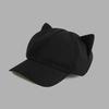 Casual Women's Baseball Hat Solid Color Peaked Cap Cute Y2k Cat Ear Hat  Girl