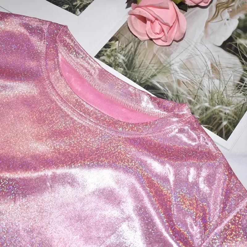 150cm Width Glitter Laser Polyester Fabric Iridescent Holographic Wedding Party Background Doll Clothing Decoration Material DIY