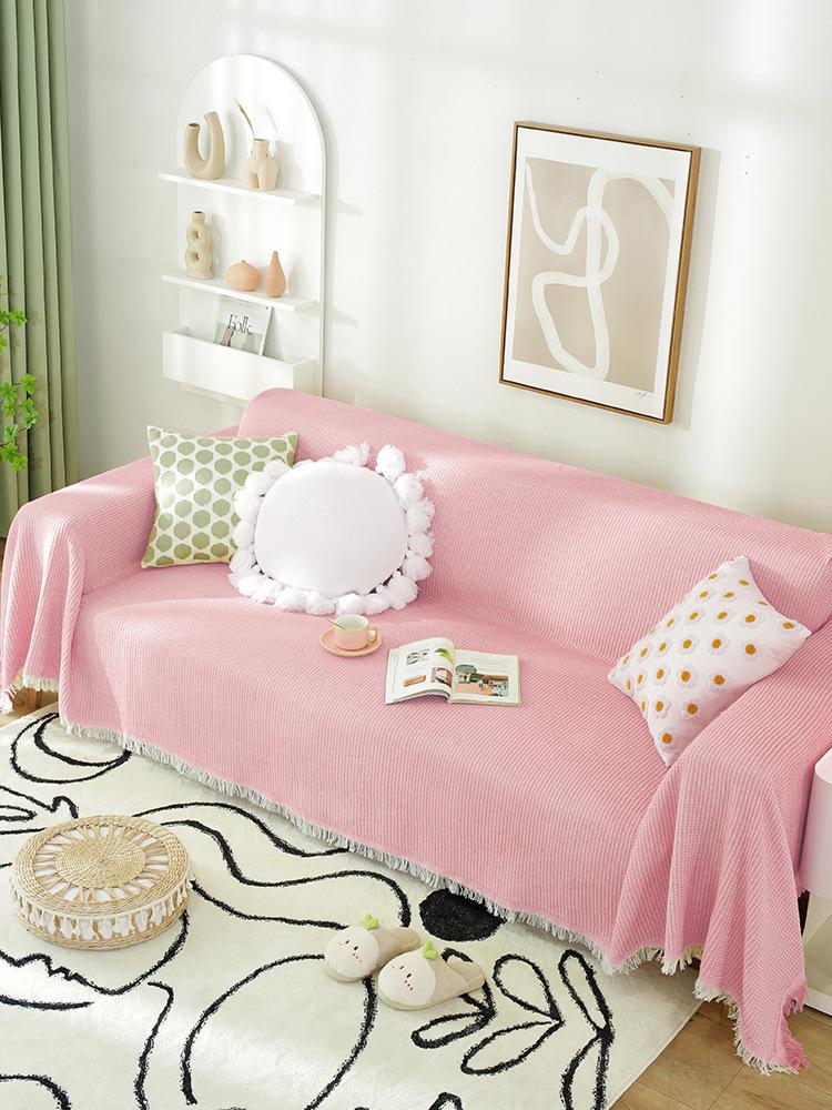 Универсальный чехол для дивана в скандинавском стиле - летнее одеяло на все времена года, подходит для одно- и трехместных диванов