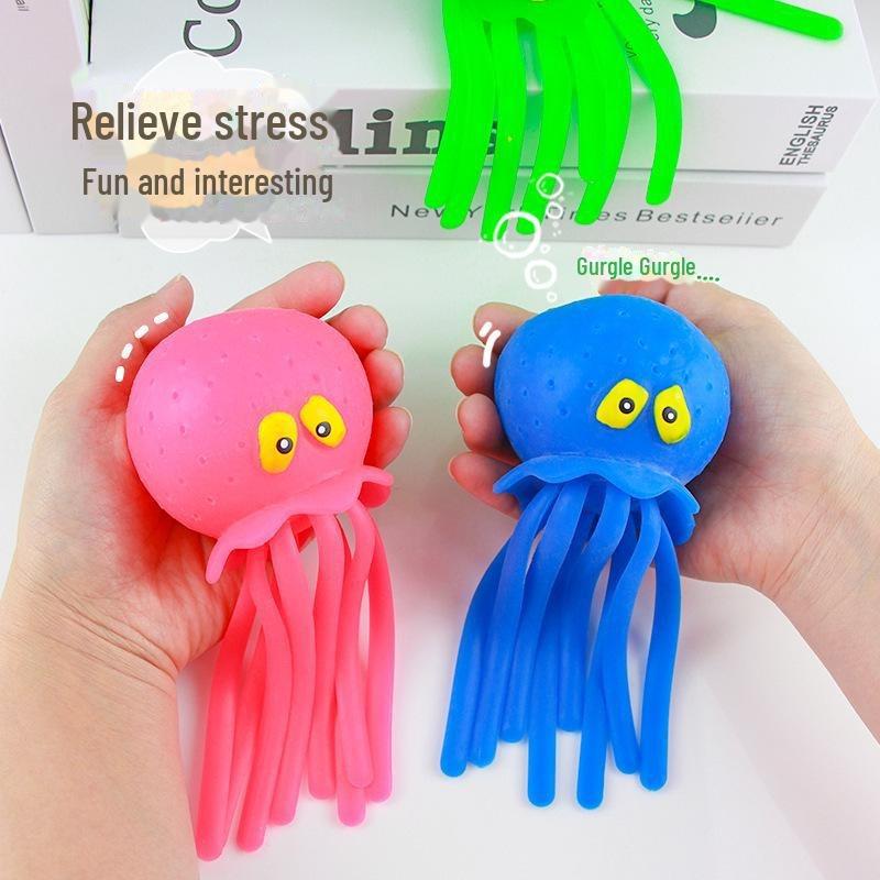 Octopus Squishy Toy for Kids - Perfect for Bath, Pool, Beach; Great for Relaxation and Play