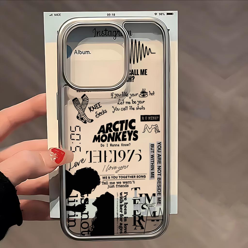Модный чехол для телефона Arctics Monkeys для IPhone 17 16e 16 15 14 13 12 11 Air Pro Max X XR 8 7 Plus Роскошный прозрачный мягкий задний чехол
