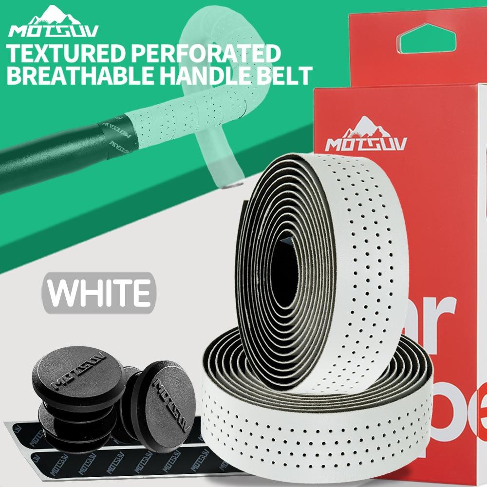 Противоскользящие ремешки для руля велосипеда, дышащие, с 2 заглушками, прочные обмоточные ремешки для руля