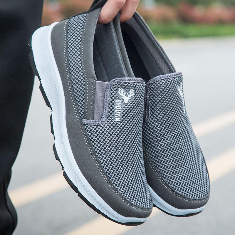 Мужская тканевая обувь Повседневная мужская износостойкая обувь для прогулок и работы на улице Мужская обувь из парусины Модная обувь