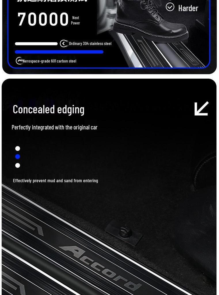 BYD Tang DMI Защитные накладки на пороги и педали из нержавеющей стали для салона автомобиля
