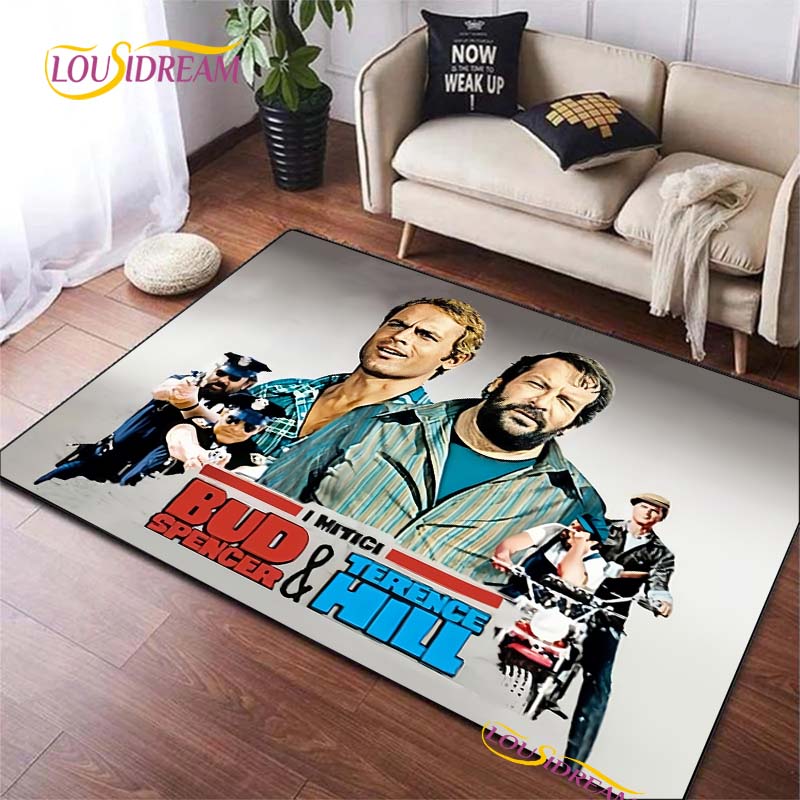 Bud Spencer & Terence Hill Carpet for Living Room Bedroom Rug Kitchen Door Kids Unslip Floor Mats photography props Alfombra Rug