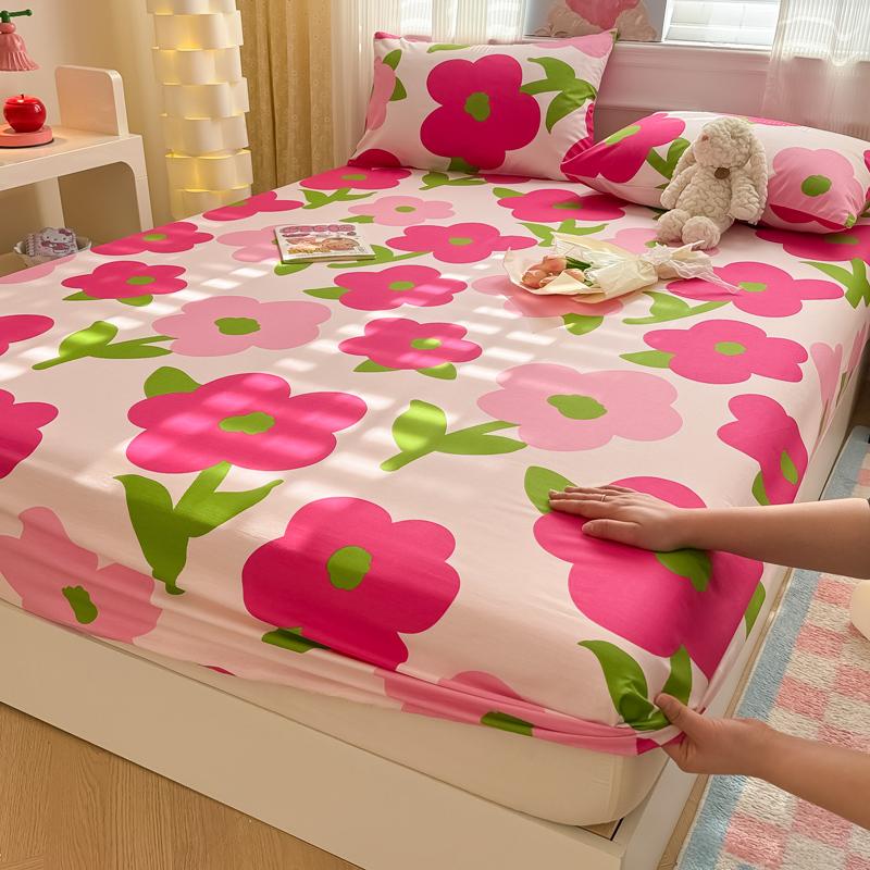 1 шт. простыня из 100% хлопка с мультяшным принтом рыбки на резинке, простыни из чистого хлопка с эластичной лентой