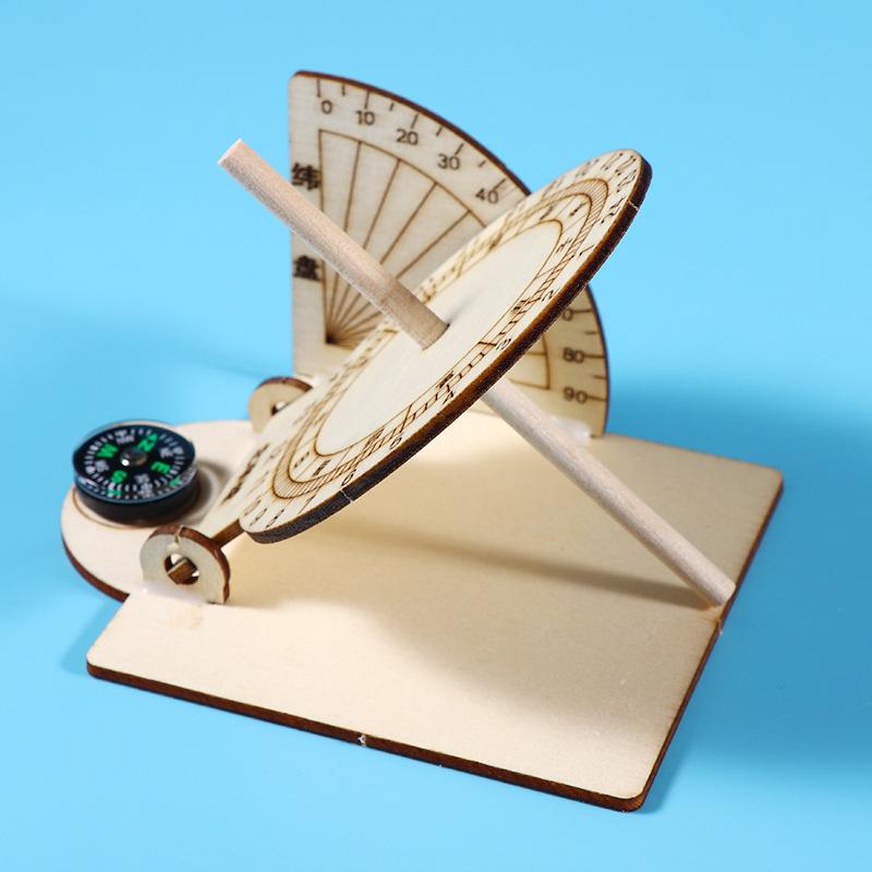 Самодельные солнечные часы Древние солнечные часы STEM Образовательная игрушка Ручной набор для экспериментов по науке для учеников начальной школы Популяризация науки