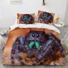 3D Spider Printed King Queen Duvet Cover Cute Scary Animal Bedding Set Natural Wildlife Comforter Cover Polyester Quilt Cover