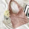 Summer Women Knitted Shopping Bag Large Capacity Hand-made Hollow Beach Bags Supermarket Travel Totes Crochet Shoulder Bags