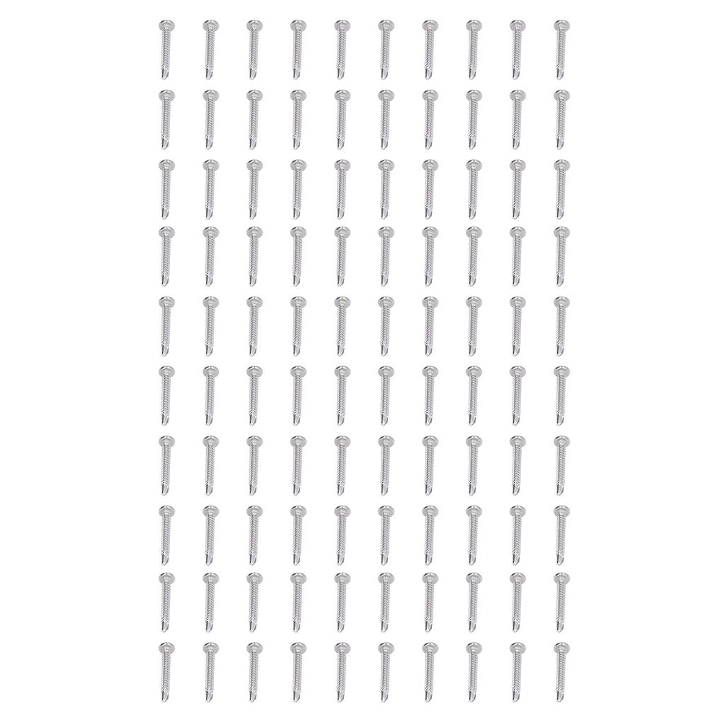 100 шт. Саморезы из нержавеющей стали с крестообразным шлицем и круглой головкой M4.2x32 Набор крепежных элементов