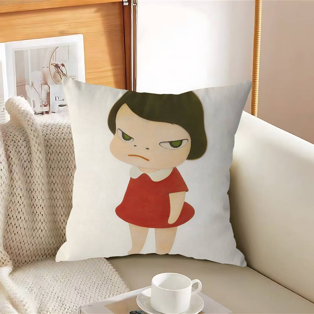 T-Tomo N-Nara Pillow Cushion Cover Pillowcase Living Room Sofa Home Decor Customized