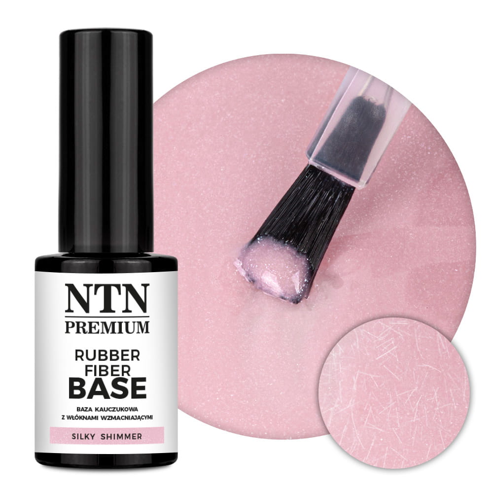 Rubber Fiber Base Limited Edition base with reinforcing fibers NTN Premium Silky Shimmer 7g