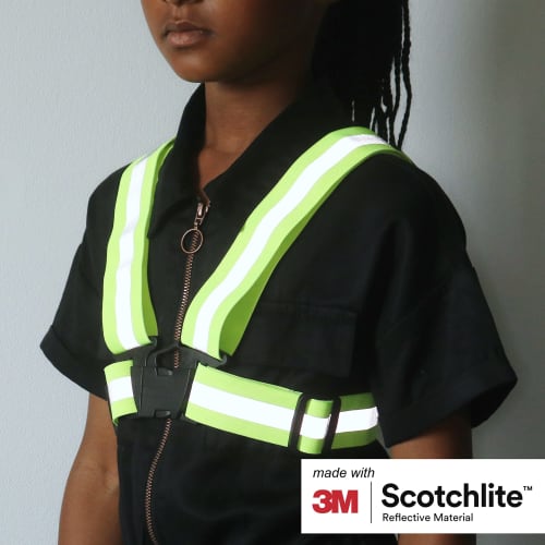 Salzmann 3M Scotchlite Reflective Vest/High Visibility Belt One Size Fits Most for Children Yellow