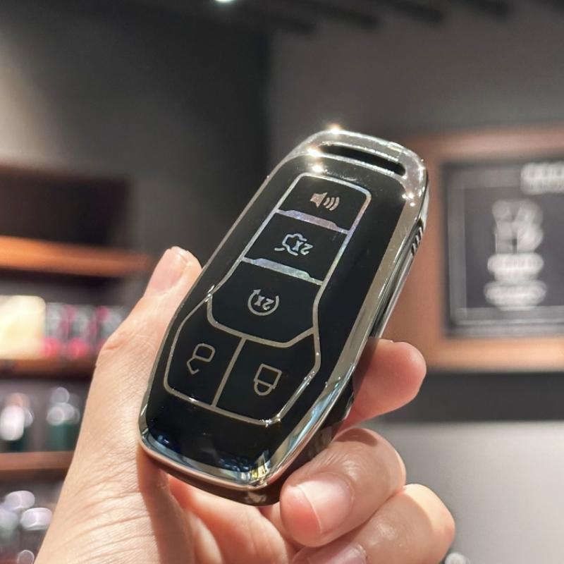 Чехол для брелока со стразами, ремешок, брелок для Ford Fusion Mustang F150 Edge Explorer Lincoln Mkz Mkc Mkx, умный ключ