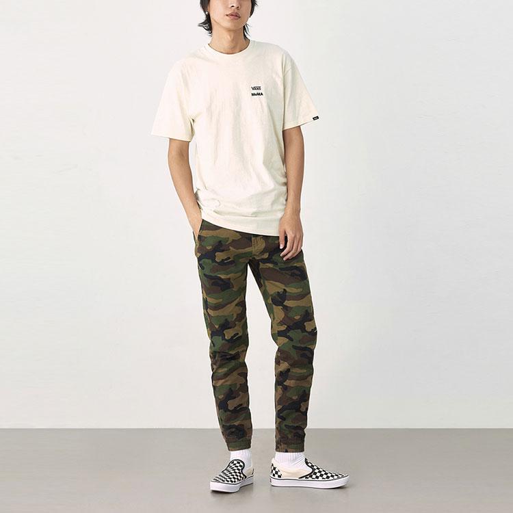 Vans X MoMA Kandinsky Collaboration Printed Short Sleeve T-Shirt Unisex Tops White VN0A4TUQ1ID