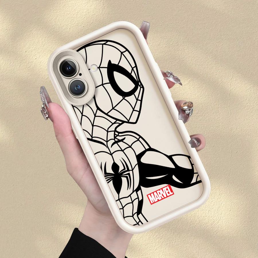 Крутой чехол для телефона Marvel Человек-паук Железный человек для iPhone 13 12 11 Pro Max 15 16 14 Plus XR 17 Air 16e XS Max Мягкий чехол