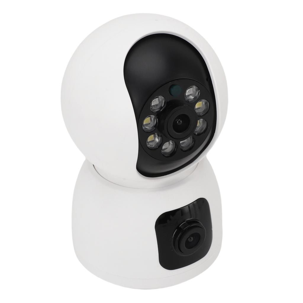 Умная камера для приложения Tuya Полноцветная камера с двойным объективом и возможностью поворота для домашней безопасности Поддержка точки доступа