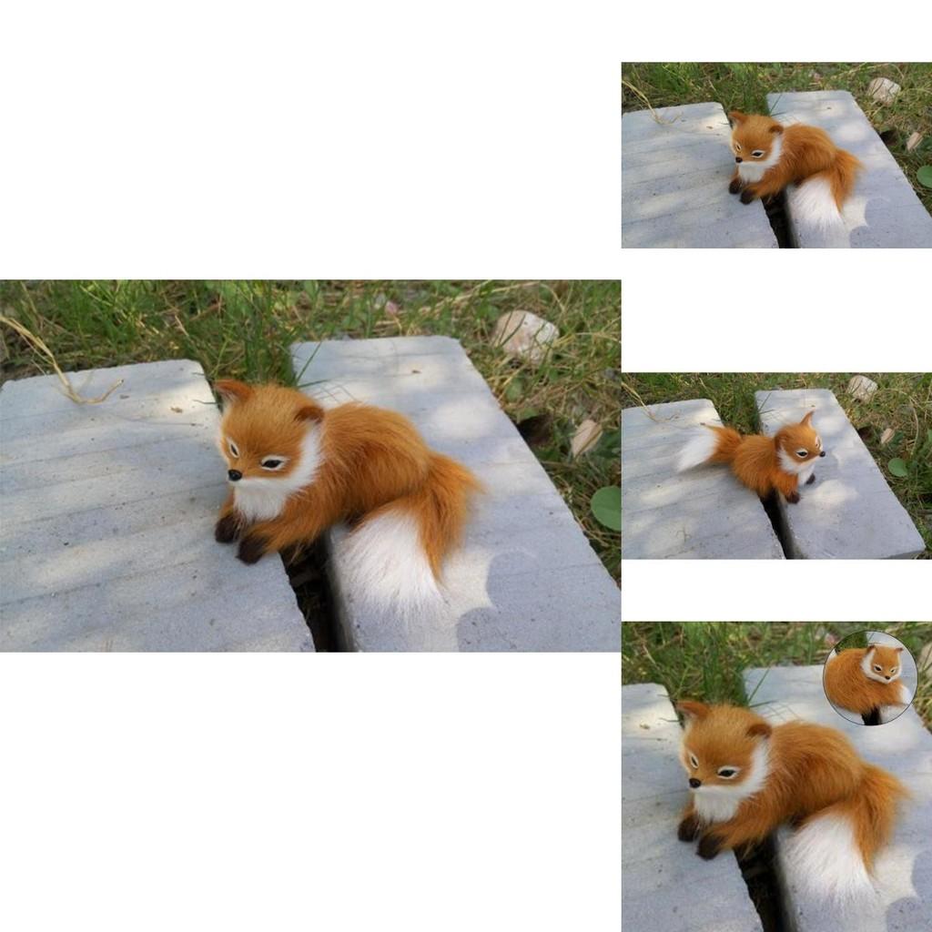 Captivating Colors And Realistic Details Simulated Fox Plush Toy For Collectors And Animal Lovers