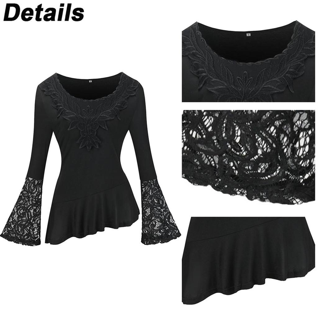 Сексуальный женский осенне-зимний однотонный пуловер больших размеров, футболка с длинными расклешенными рукавами, женская туника с принтом, топы, блузки, одежда 2023