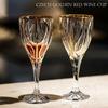 A Pair of High-end Gold-painted Red Wine Glasses, Light Luxury Household Crystal Glass Goblets, and a Gift Box.