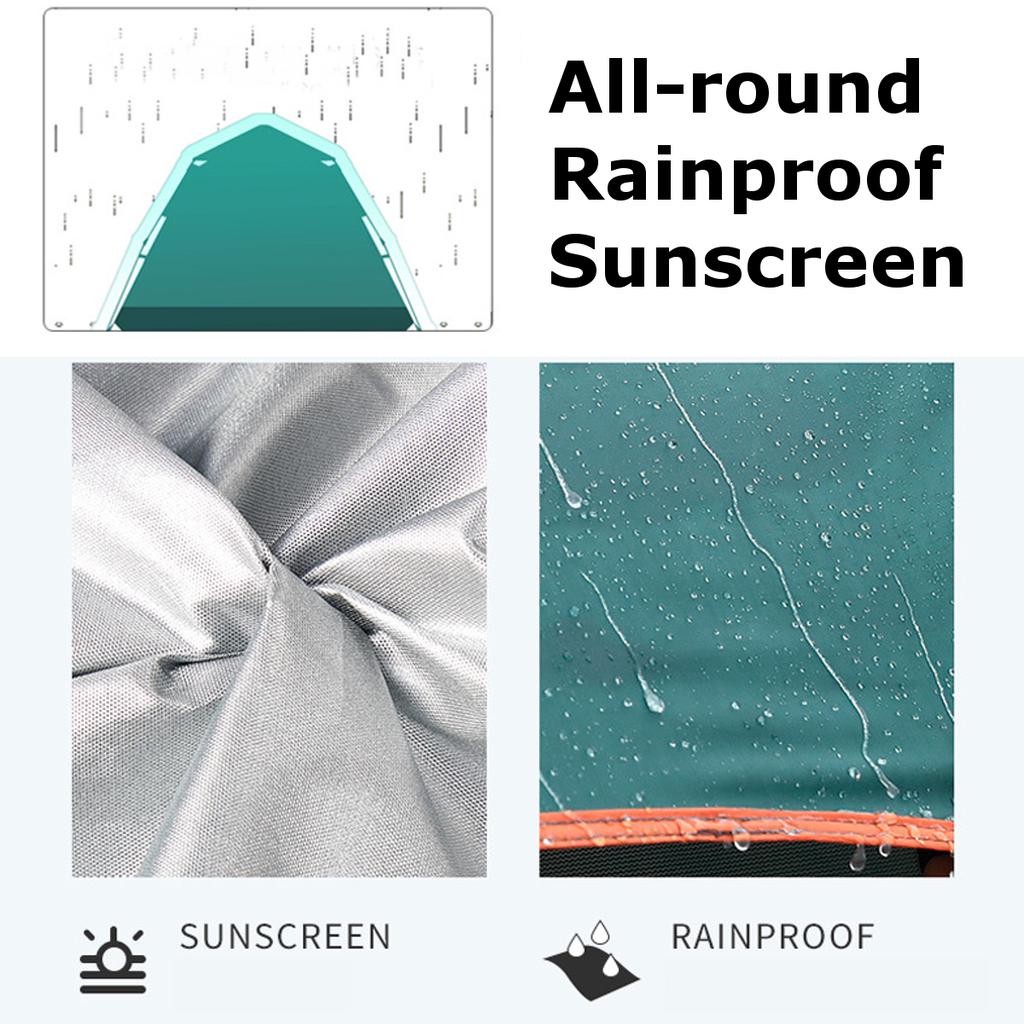 6-7/3-4 Person Large Fully Automatic Tent Quick Open Bomb-Up Instant Setup Camping Tent Four-Sided Windproof Rainproof Beach Carring Bag