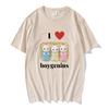 Я люблю Boygenius Calico Critter Дизайн Детские футболки для женщин мужчин Милые хлопковые футболки Аниме принт Мягкие футболки с круглым вырезом Летние топы