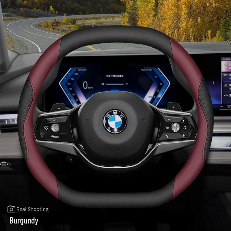 Steering Wheel Cover for BMW 2024 3, 4, 5, 7 Series, 2025 3 Series 325Li/330, X3