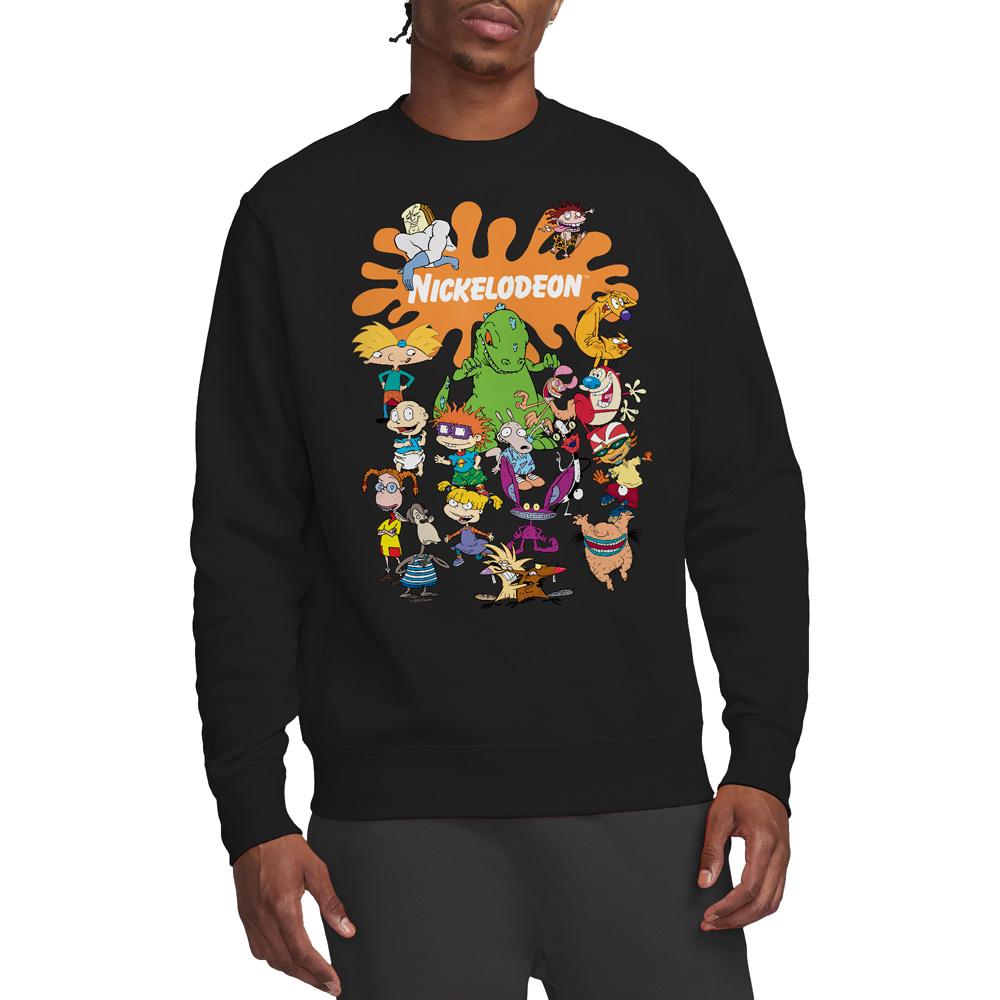 Nickelodeon Unisex Adult Splat Group Sweatshirt