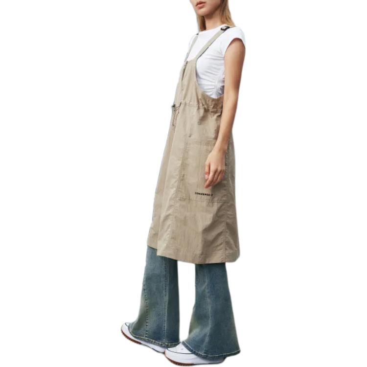 Converse Платье-комбинация женское коричневое 10027657-A01