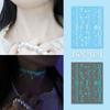 Lasting Henna Tattoo Sticker Glow in the Dark Fake Lace Tattoos Luminous Temporary Tattoos  Girls