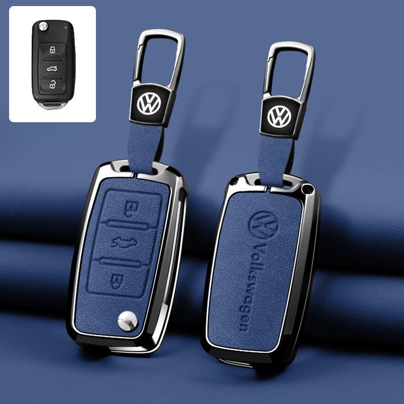 hijk1 Car Key Fob Case Cover For Volkswagen VW Polo Tiguan Golf Jetta Beetle Eos Scirocco Up Transporter Sharan Keychain Accessories