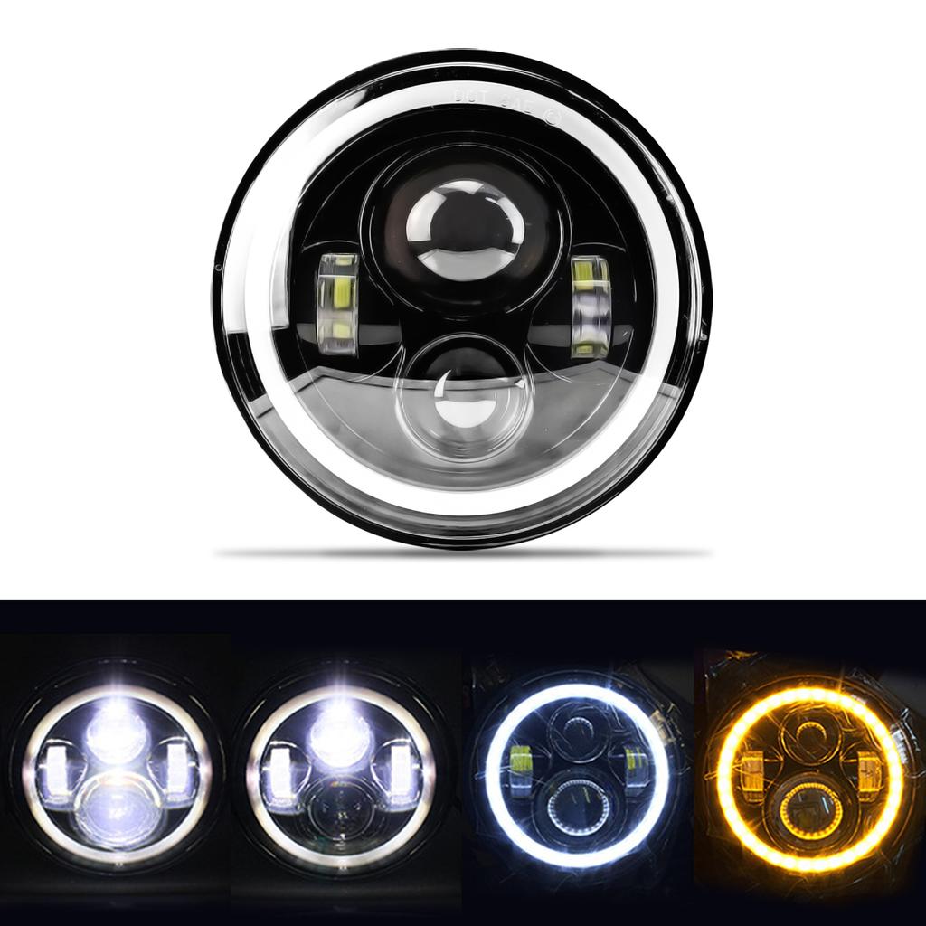 7 Inch Motorcycle LED Headlight for Motorcycle JEEP Wrangler JK Harley Touring Road King Yamaha 7Inch Round LED Headlight