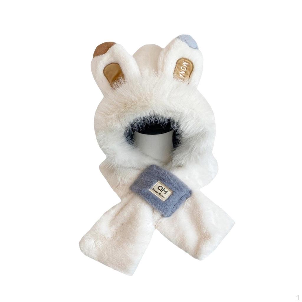 Winter Hat Scarf Adorable Beanie Headgear Windproof Comfortable Costume Hats