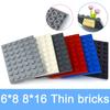 6x8 8x16 Точек Тонкие Фигурки Кубики разных цветов Образовательный Творческий Размер DIY Набор оптом Строительные Блоки Совместимые Классические Детали