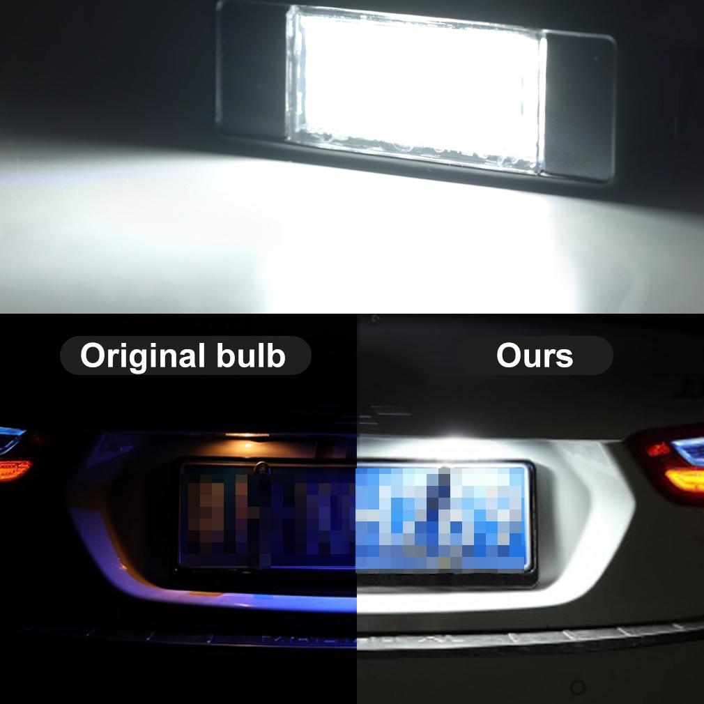 2 шт., белый 18SMD светодиодный светильник номерного знака, лампы для номера автомобиля для Mercedes Benz Vito W639 Sprinter W906 2006- Viano W639 2003-2014 Canbus без ошибок