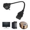 EU4.8mm 2Prong To IEC320 C13 Female Extension Power Adapters Cable EU4.8mm To IEC320 C13 3Pin Power Adapters