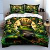 "Royal Frog Nature-Themed Decor" kid's and adults' bedroom decor, Exquisite three-piece bedding set gift