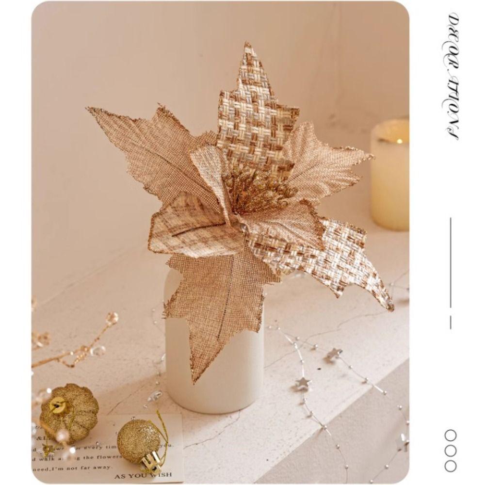 Christmas Style Simulation Flowers 25cm Length Christmas Tree Decorations Wedding Decorations