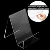 Transparent Acrylic Bookshelf Bracket Book Display Stand Album Notebook Stand