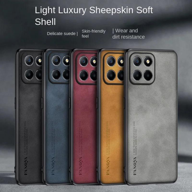 Чехол из овчины для телефона Honor X8C X8B X9C Smart X7C Magic7 Lite 7pro X60 Pro, матовый силиконовый противоударный защитный чехол