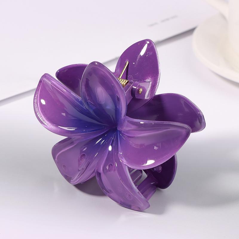 Seaside Vacation Hair Clip Back Of The Head With Multi-Color Optional Bauhinia Clip