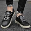 Fashion Leather Mens Sneakers Lace-Up Male Comfortable Casual Shoe 2024 New Elegantes Skate Shoes Men Outdoor Flats Men's Shoes