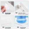 Transparent Cake Box with White Lid - 4, 6, 8, 10 Inch Three-in-One Heightened for Birthday Cakes