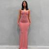 Strap Backless Long Maxi Dresses Party Club Vacation Outfits Women Sexy Casual Summer Dress 2022 Wholesale Slim Dresses Female