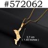 1Piece Seychelles Map Pendant Necklaces Mahe Stainless Steel for Women Mother Jewelry #572062