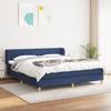 3126819 vidaXL Divan Bed with Mattress Blue 160x200 Cm Fabric