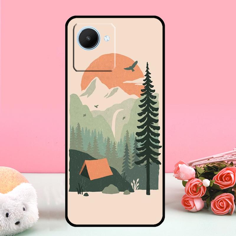 Арт 'Природа и Кемпинг' Для Realme C55 C71 C53 C67 C75 C61 C33 C63 C51 C65 10 11 12 13 14 15 Pro Plus GT7 Pro Чехол