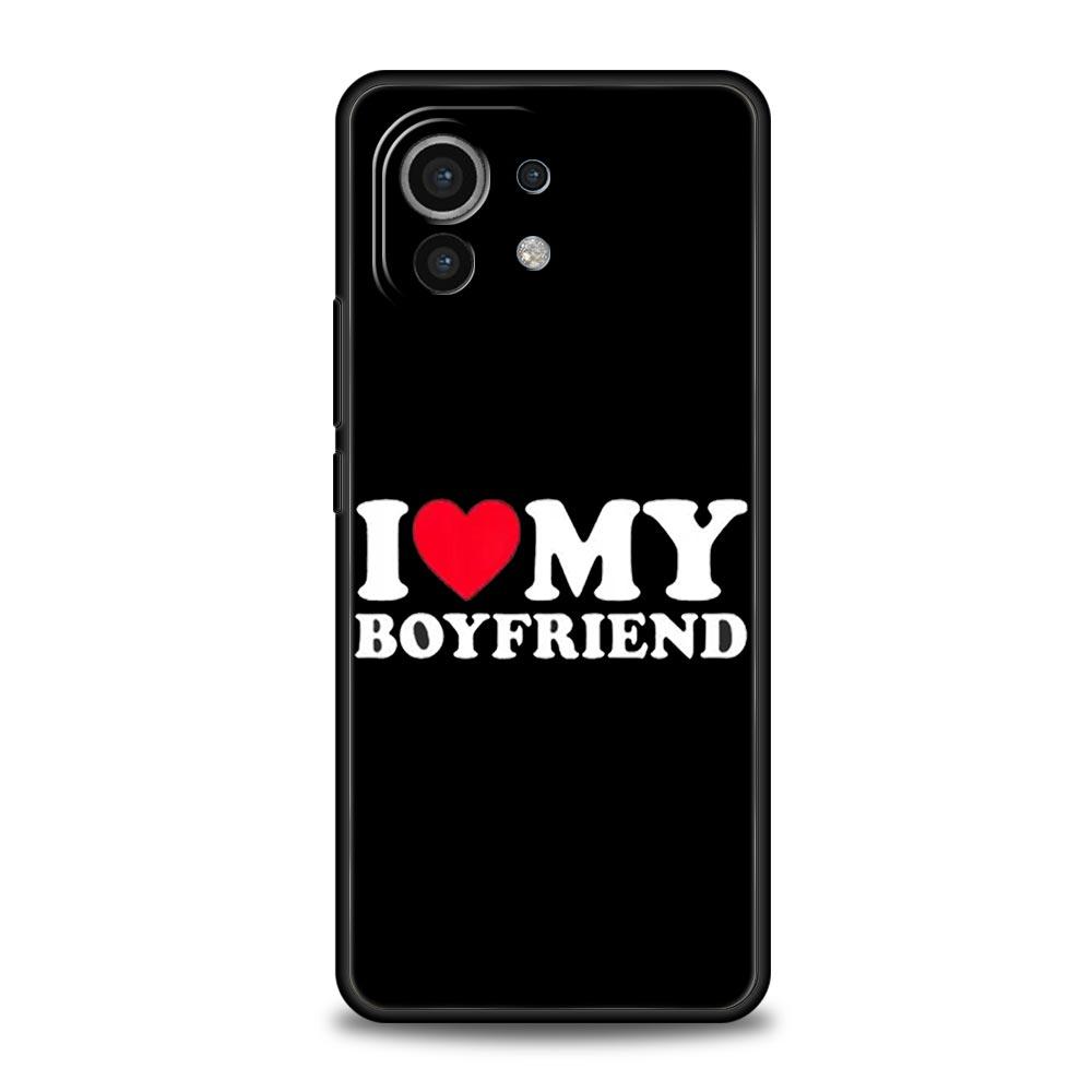 Чехол для телефона для Xiaomi Mi 15 14 14T 13T 12T Pro 12 13 11 Lite 5G 11T X6 X5 Pro Мягкий ТПУ Чехол Милый Я Люблю Свою Девушку Парня