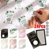 24PCS/Set Scratch Tickets Wedding Scratch Off Cards DIY Party Games Festival Props Raffle Cards Elegant 9x5cm